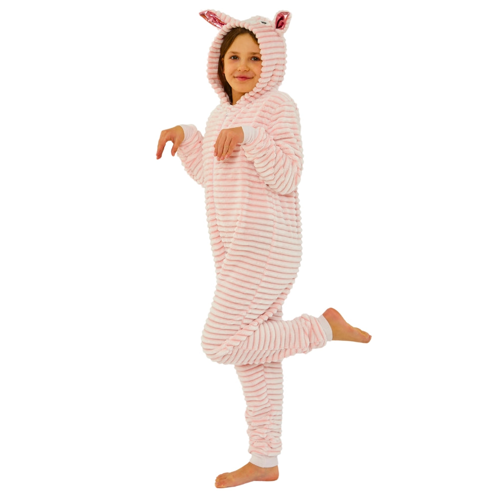 Kids Bunny Rabbit Fleece Onesie (14742320873854)