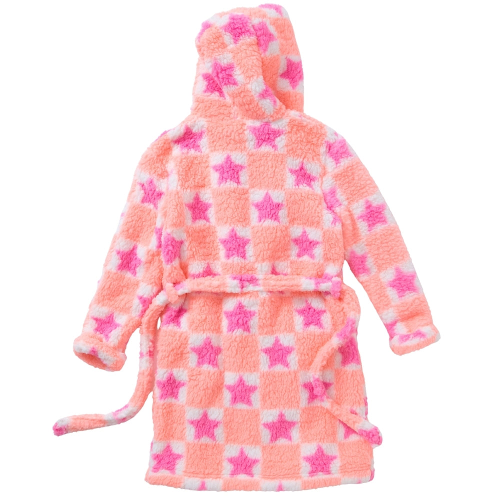 Neon Stars Teddy Fleece Gown (15570890031486)