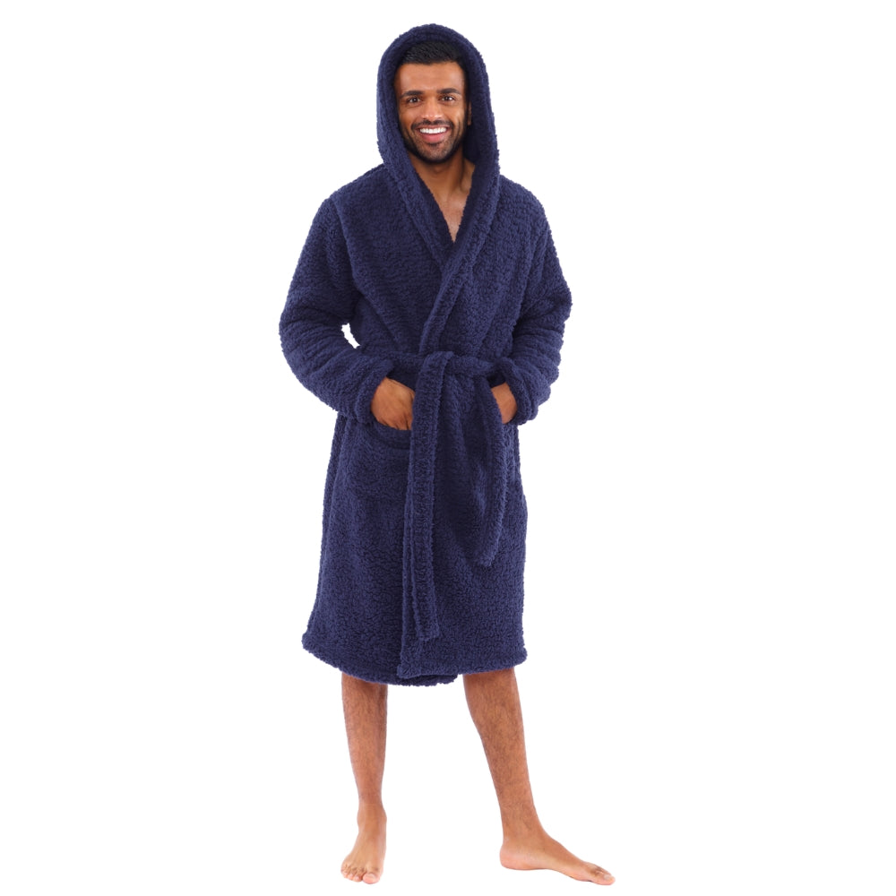 Men's Teddy Fleece Dressing Gown (15592157774206)