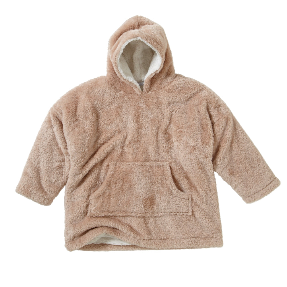 Girls Fluffy Fleece Wearable Hoodie Blanket (8159179800802)