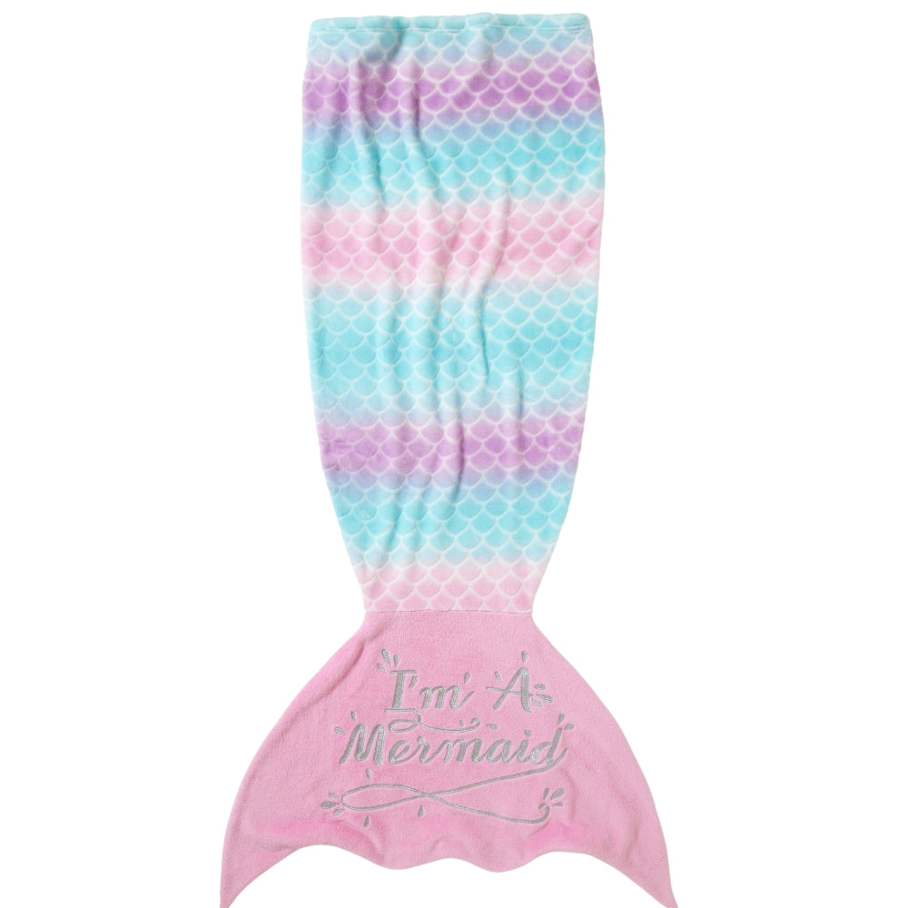 Ombre Mermaid Tail Novelty Sleeping Blanket (8159196152034)
