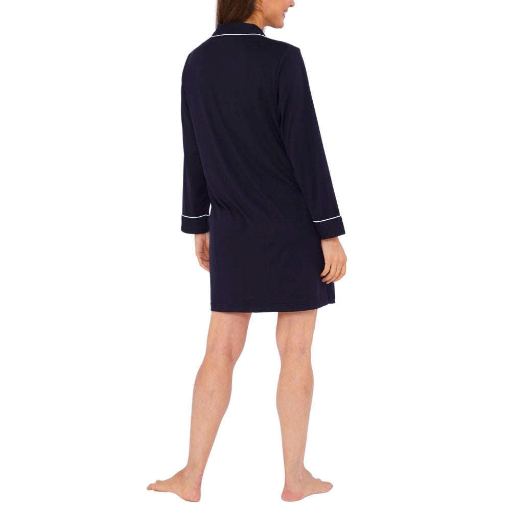 Womens Soft Touch Piped Nightshirt (15592033419646)