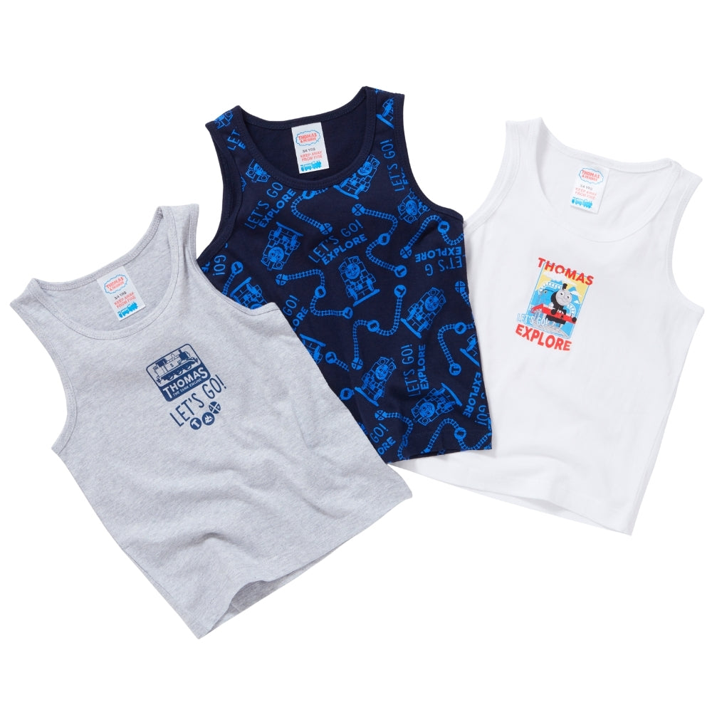 Thomas & Friends Boys 3 Pack Vests