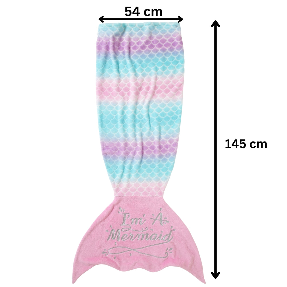Ombre Mermaid Tail Novelty Sleeping Blanket (8159196152034)