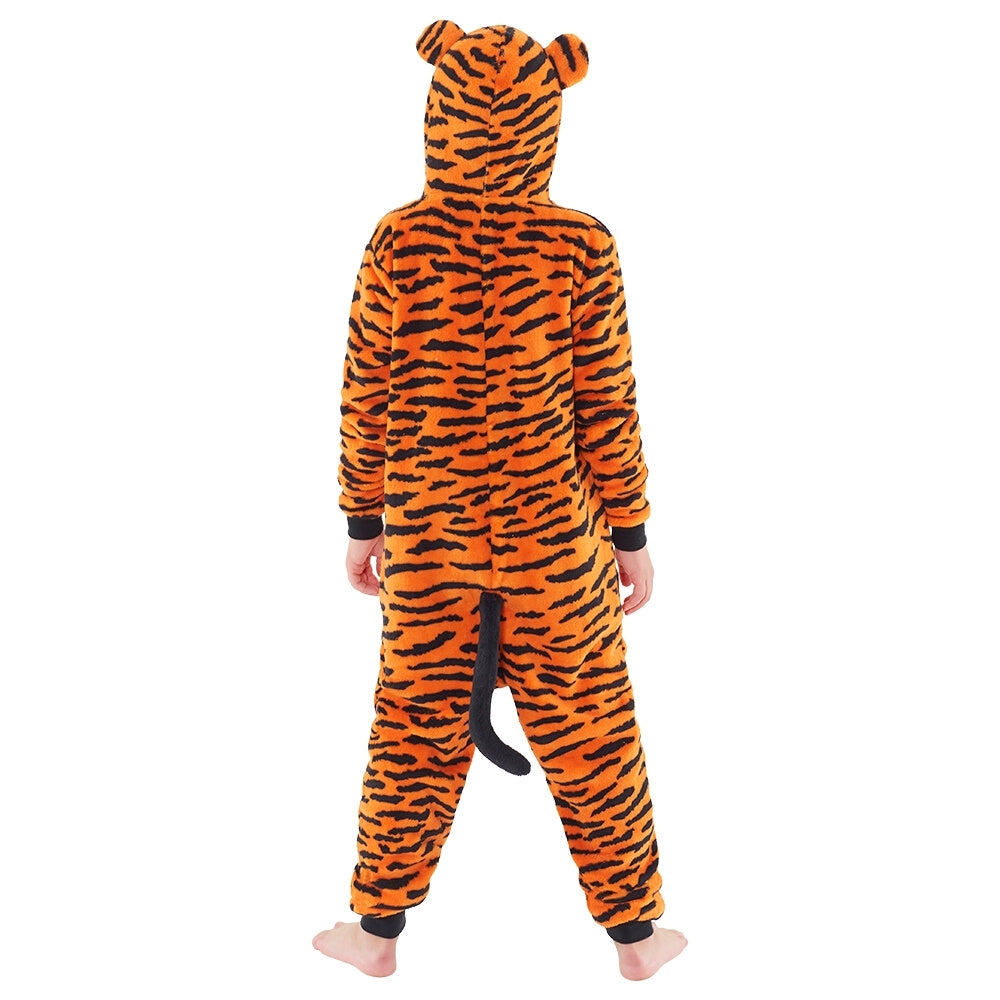 Childs Tiger Fleece Onesie | Tiger Onesie for Kids (4490632691764)