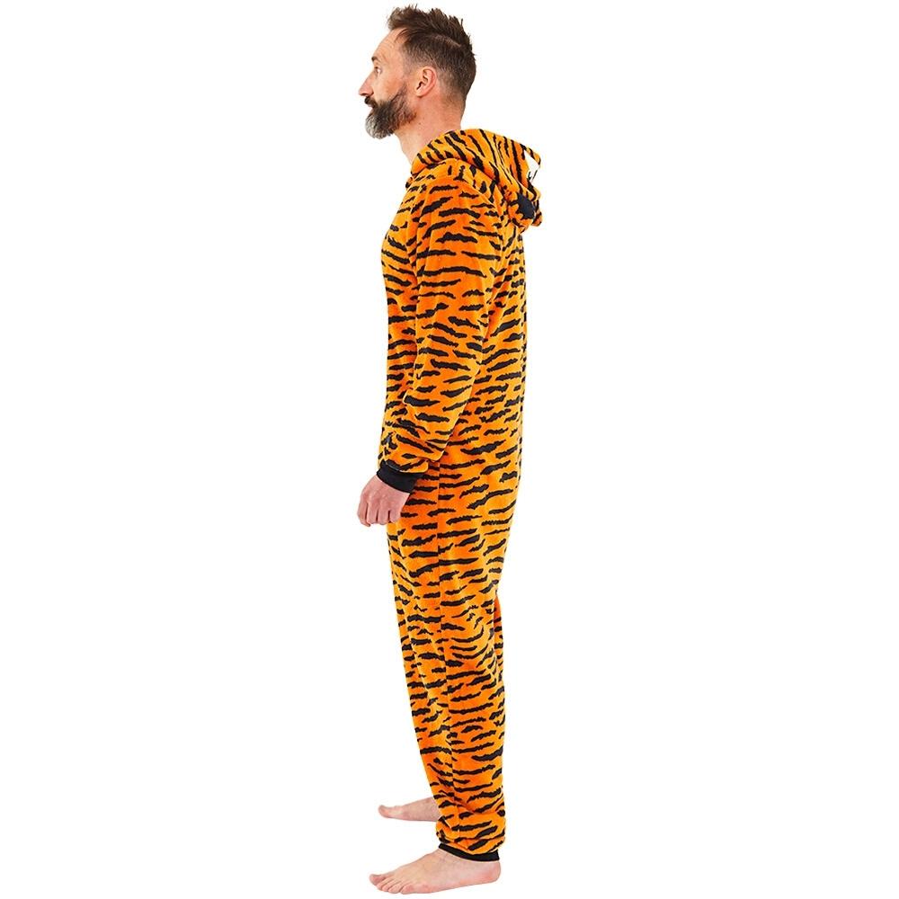 Mens Tiger Fleece Onesie (7825767956706)