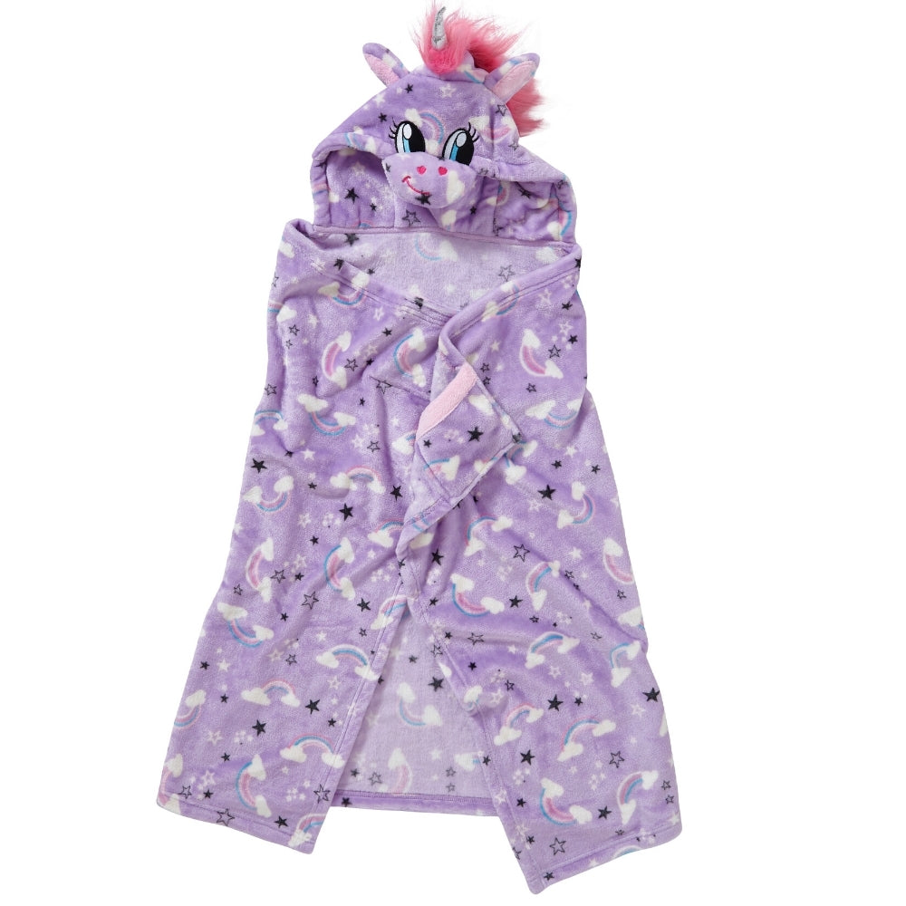 Unicorn Hooded Cuddle Blanket (7006767972513)