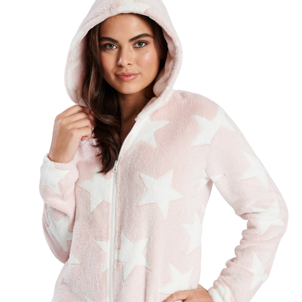 Womens Star Embossed Print Onesie (7004622061729)