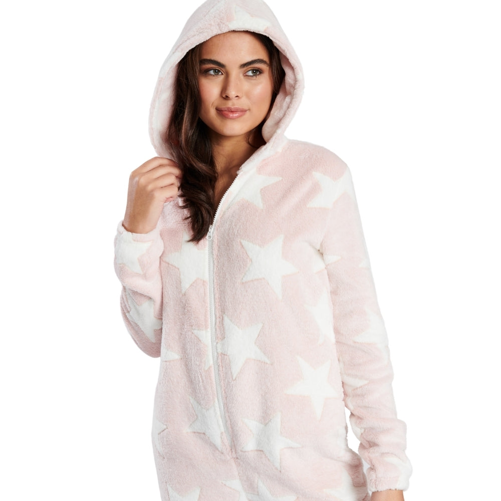 Womens Star Embossed Print Onesie (7004622061729)