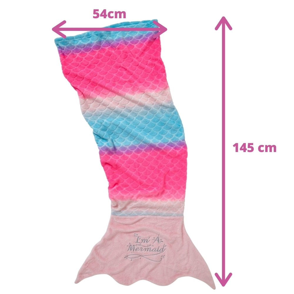Rainbow Mermaid Tail Novelty Sleeping Bag (7020053266593)