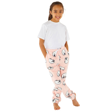 Girls Sheep Print Fleece Bottoms (8216528552162)