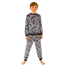 Boys Football Print Velour Pyjamas (14762050781566)