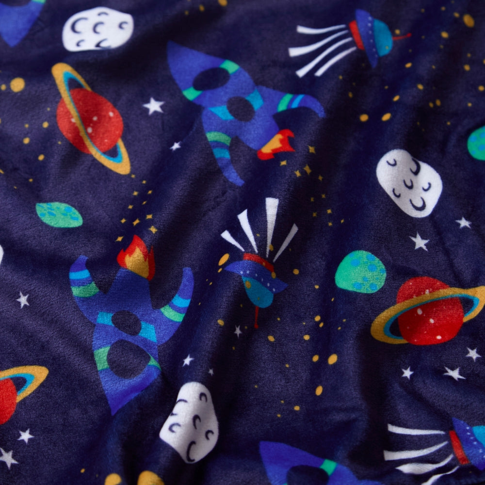 Boys Space Print Velour Pyjamas (15592033452414)