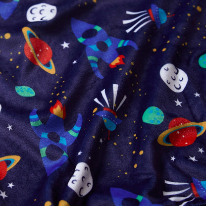 Boys Space Print Velour Pyjamas (15592033452414)