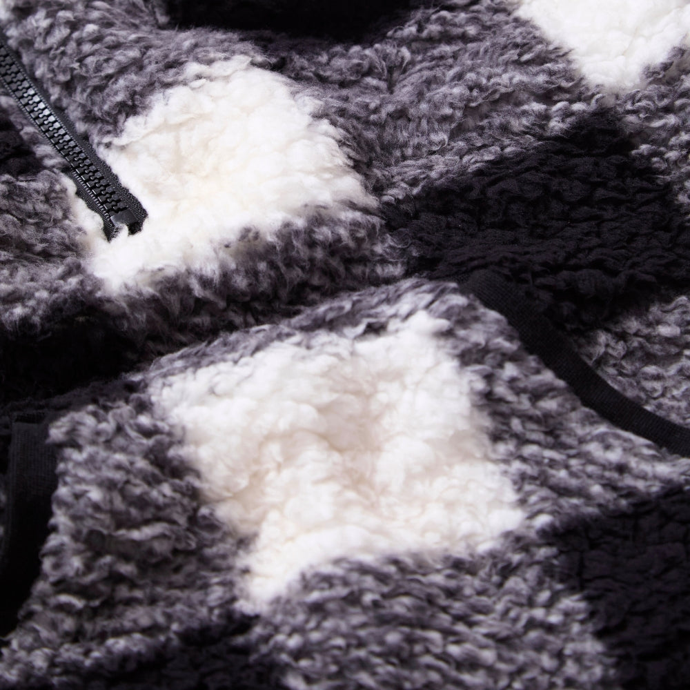 Checked Teddy Fleece Lounge Set (15571316310398)