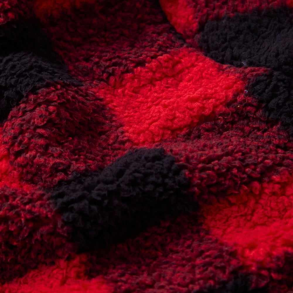 Checked Teddy Fleece Lounge Set (15571316343166)