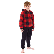 Checked Teddy Fleece Lounge Set (15571316343166)