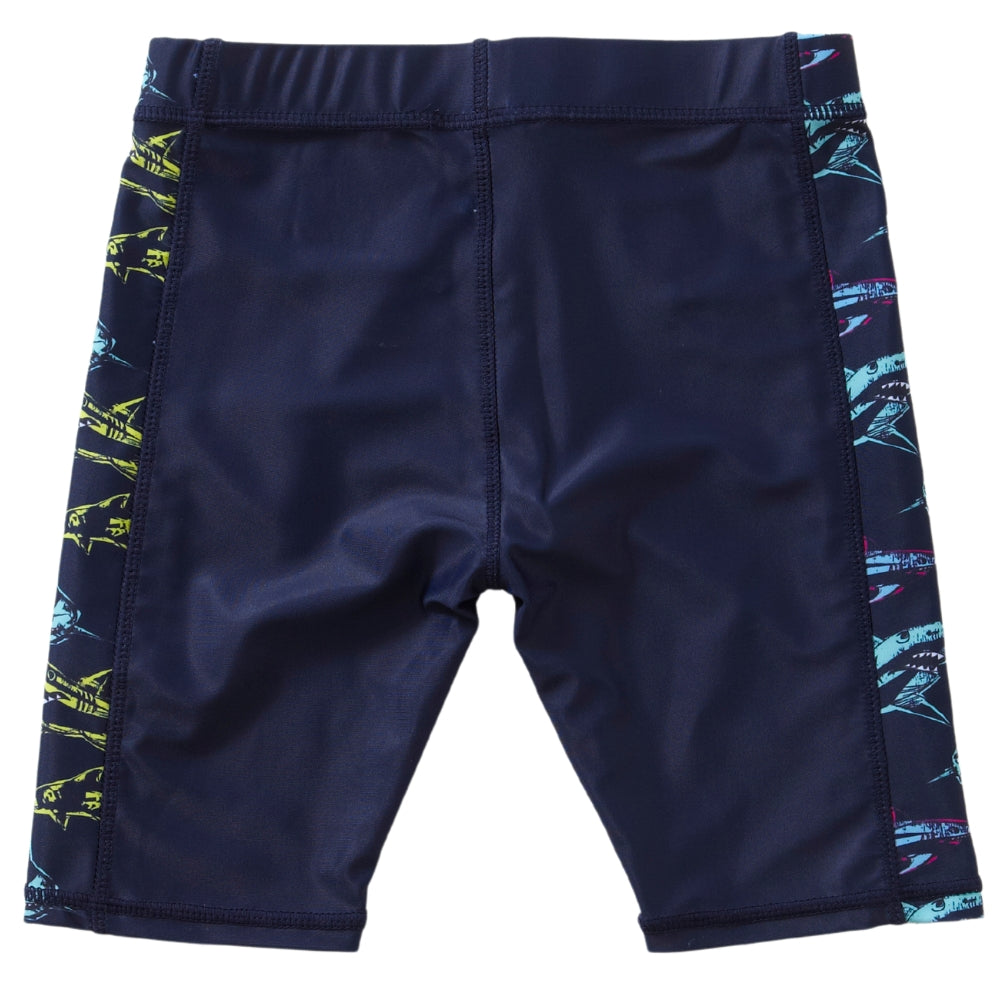 Boys Shark Print Swim Jammers