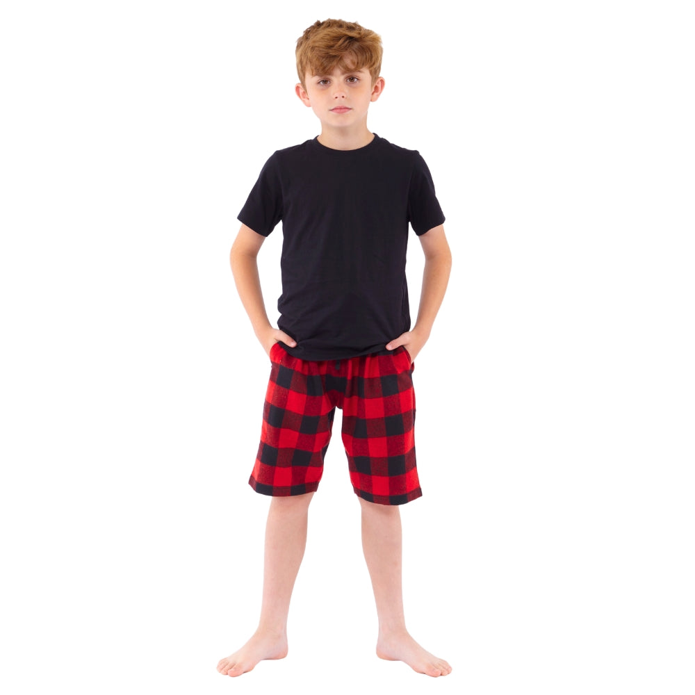 Boys Check Short Pyjamas