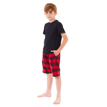 Boys Check Short Pyjamas