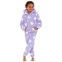 Star Print Teddy Fleece Lounge Set