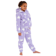 Star Print Teddy Fleece Lounge Set