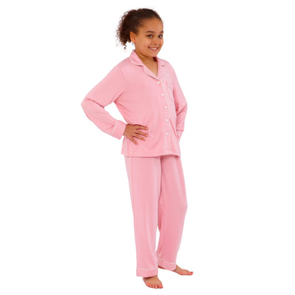 Girls Soft Touch Piped Pyjamas (15592033550718)