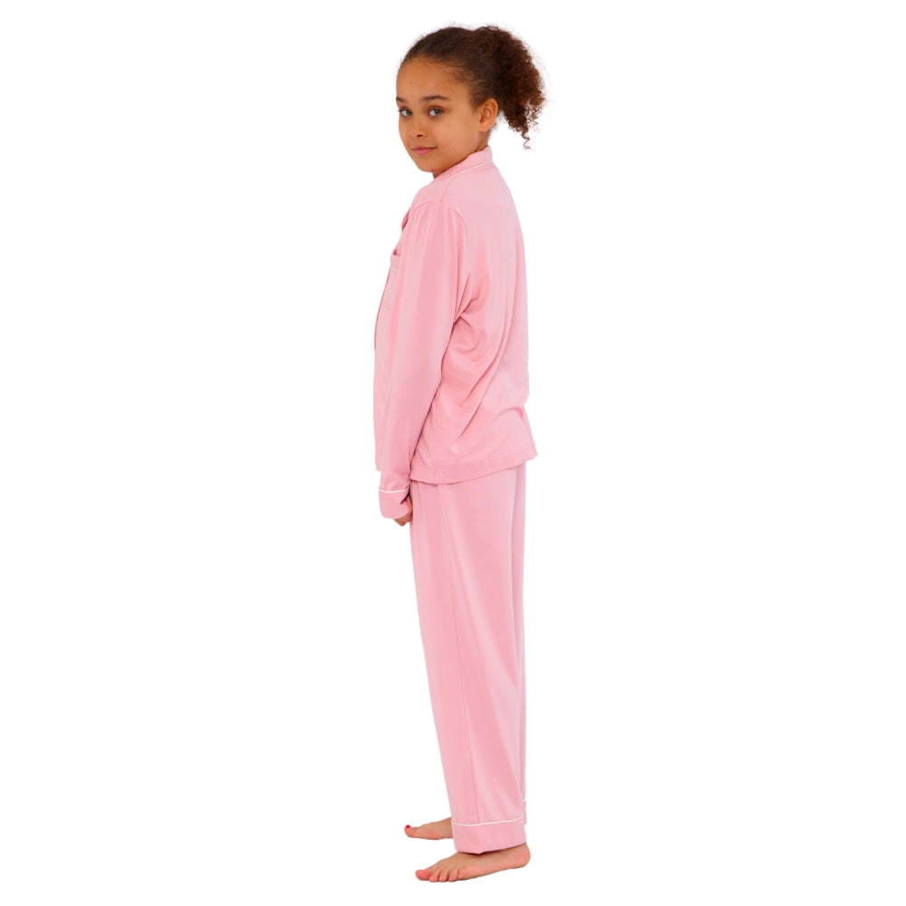 Girls Soft Touch Piped Pyjamas (15592033550718)
