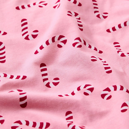 Womens Candy Cane Soft Touch Pyjamas