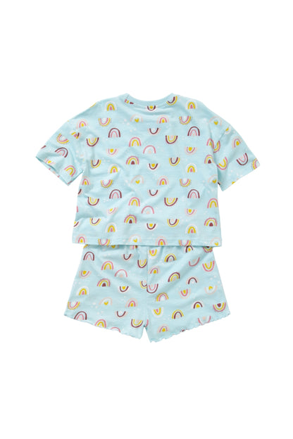 Girls Rainbow Short Pyjamas