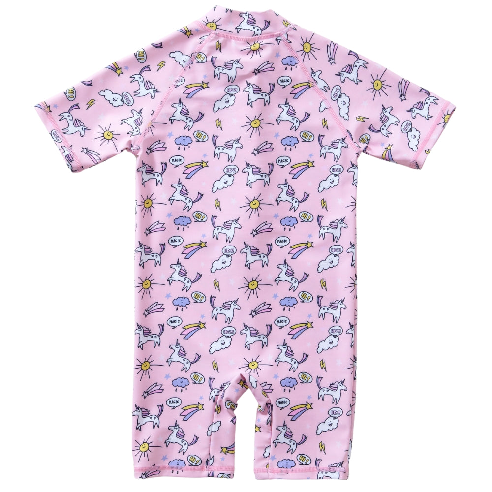 Girls UPF50 Unicorns Sunsafe Suit