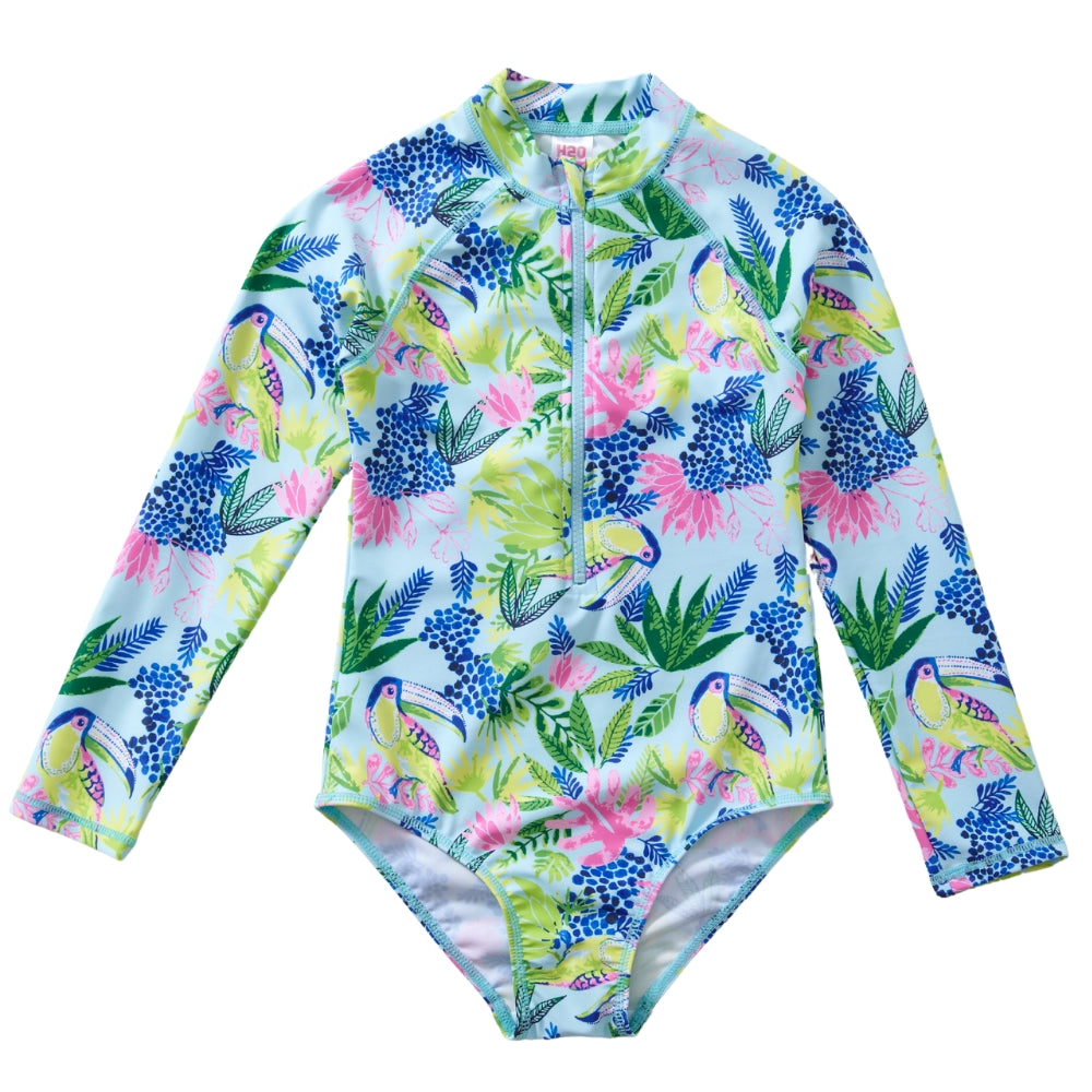 Girls Parrot Swimsuit