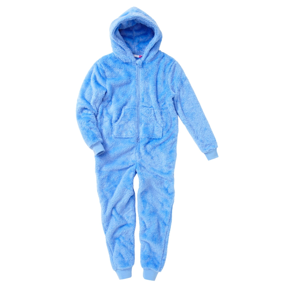 Blue Fluffy Fleece Onesie (14742321561982)