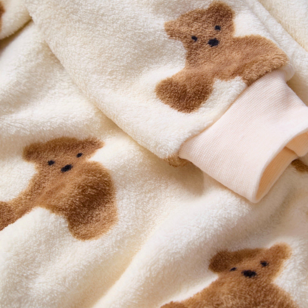 Teddy Bears Print Fleece Onesie (15570952520062)
