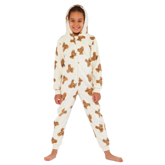 Teddy Bears Print Fleece Onesie (15570952520062)