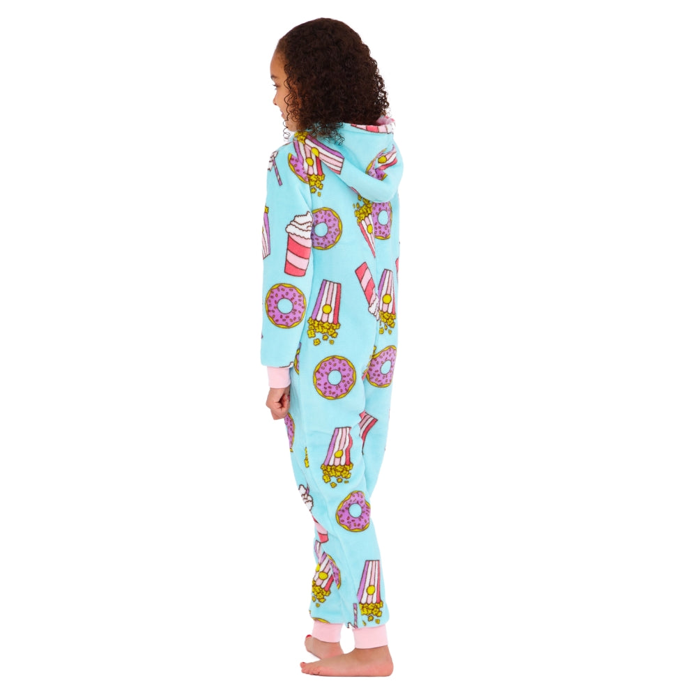 Sleepover Print Fleece Onesie (15570952651134)