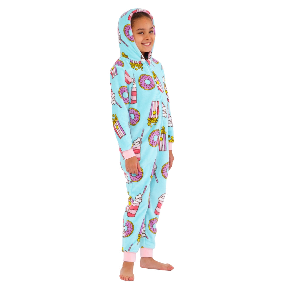 Sleepover Print Fleece Onesie (15570952651134)