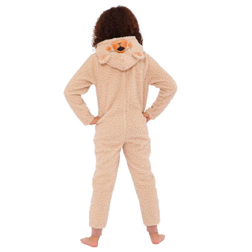 Shaggy Teddy Bear Fleece Onesie (15571114623358)