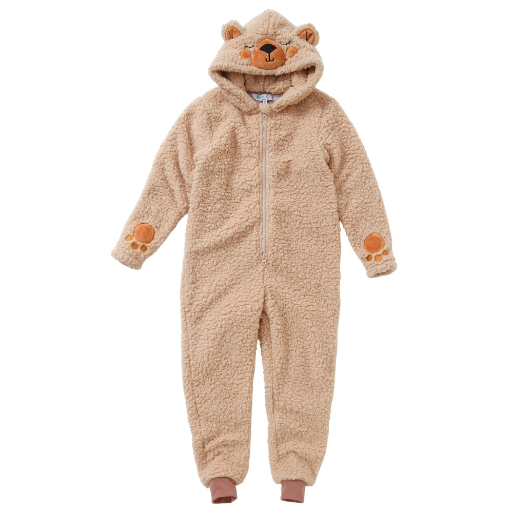 Shaggy Teddy Bear Fleece Onesie (15571114623358)
