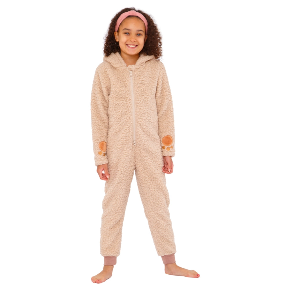Shaggy Teddy Bear Fleece Onesie (15571114623358)