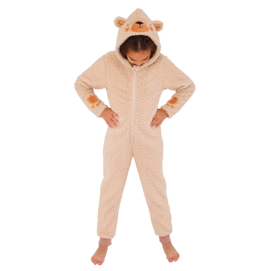 Shaggy Teddy Bear Fleece Onesie (15571114623358)