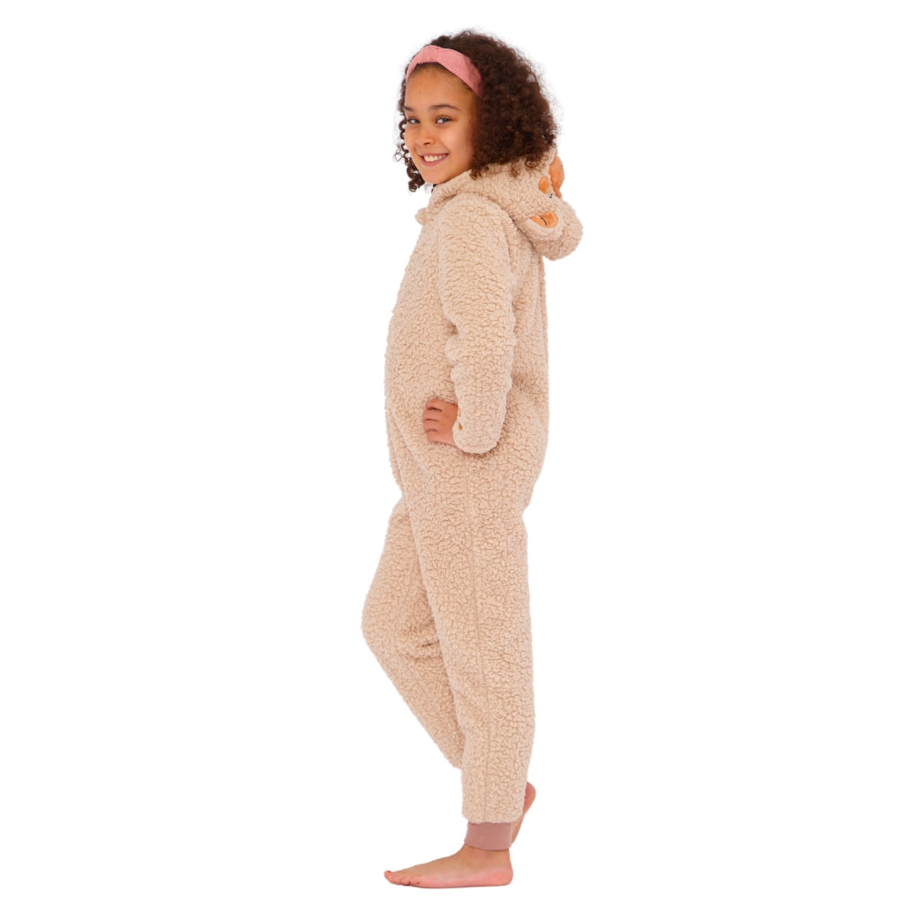 Shaggy Teddy Bear Fleece Onesie (15571114623358)