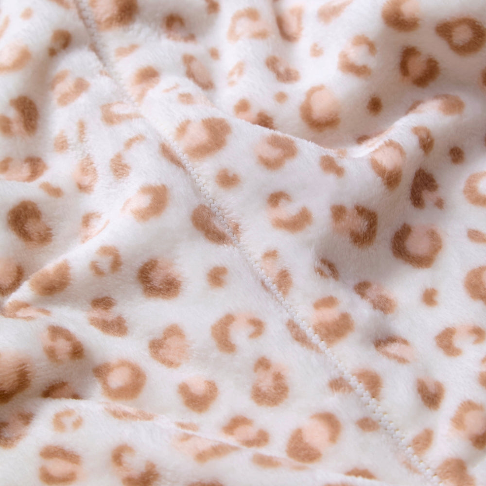 Leopard Print Fleece Onesie (15570994463102)
