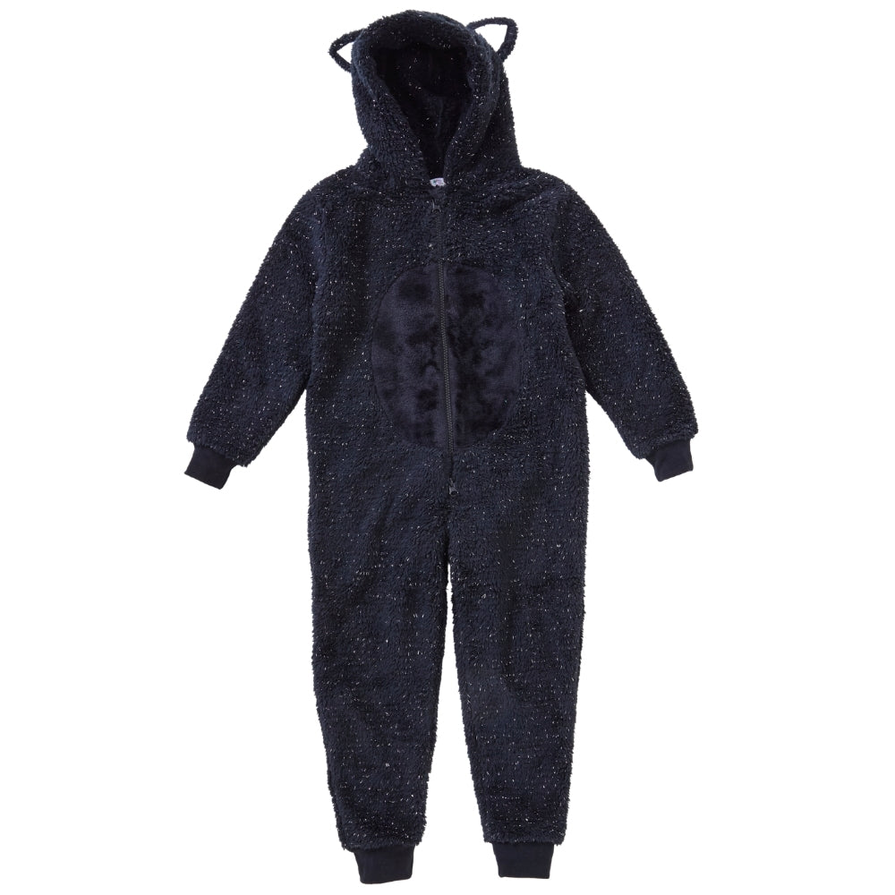 Black Cat Fleece Onesie