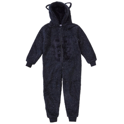 Black Cat Fleece Onesie