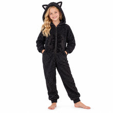Black Cat Fleece Onesie