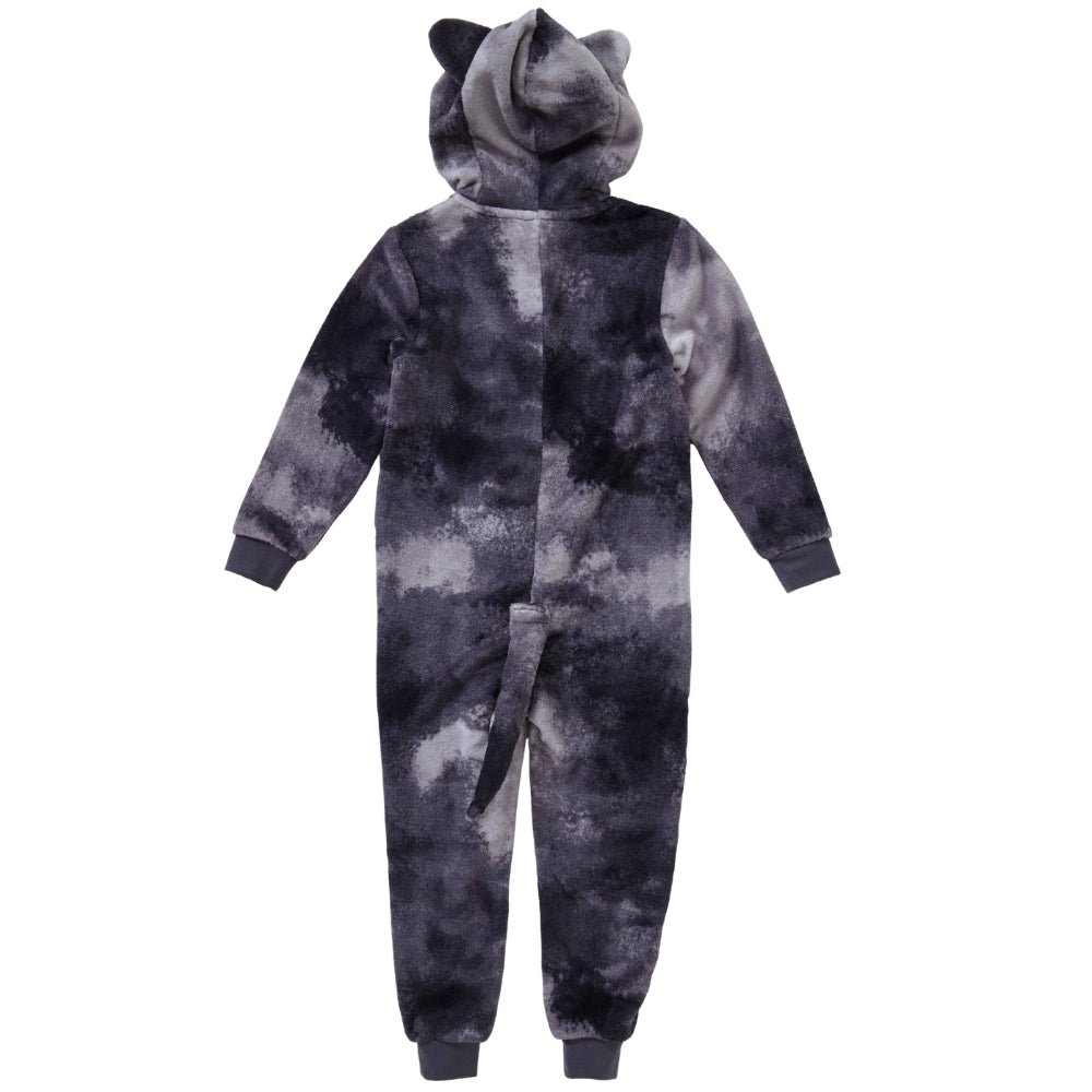 Grey Wolf Fleece Onesie