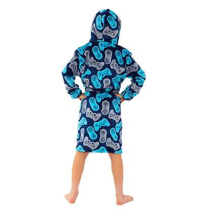 Gaming Console Print Dressing Gown (14742319923582)