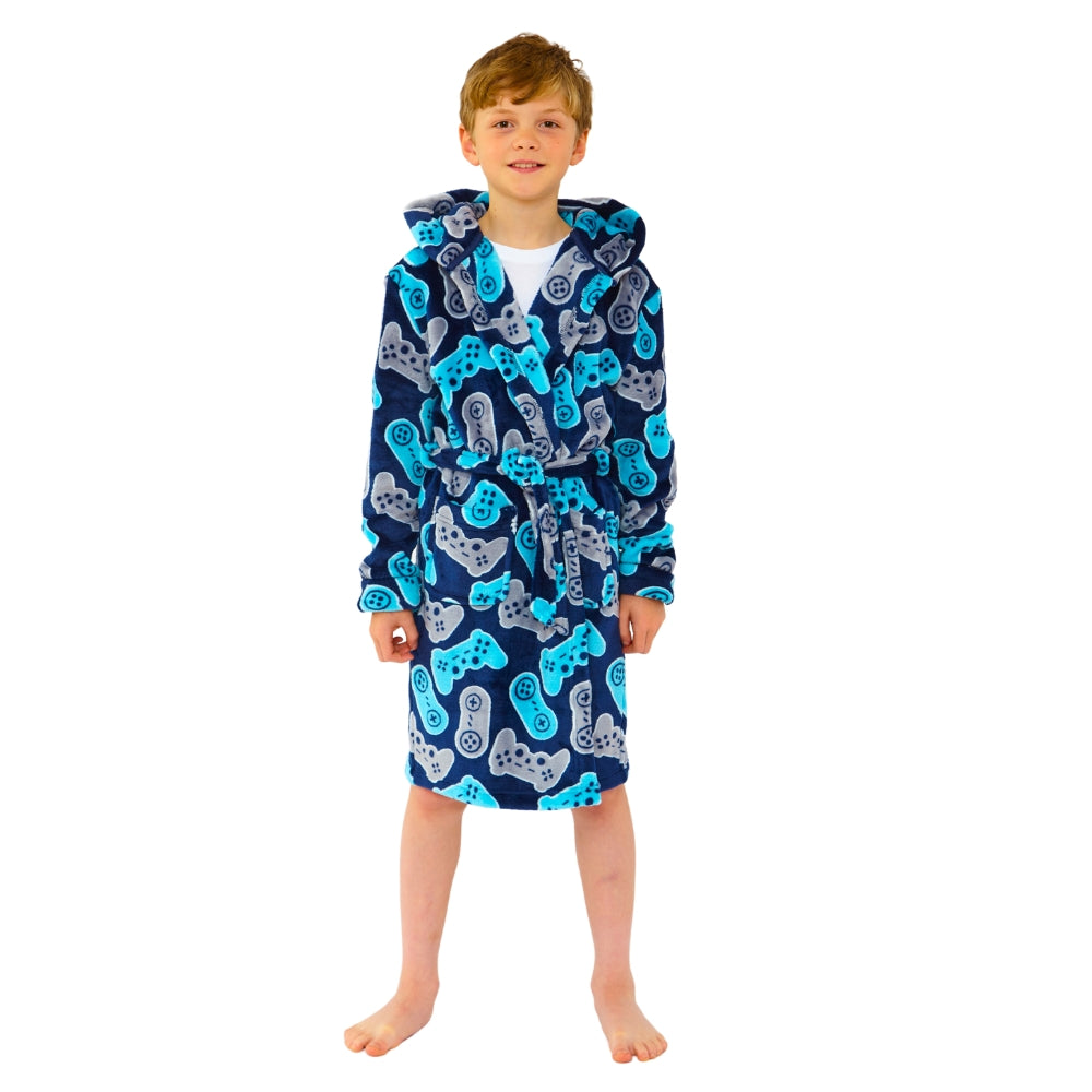 Gaming Console Print Dressing Gown (14742319923582)