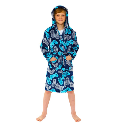 Gaming Console Print Dressing Gown (14742319923582)